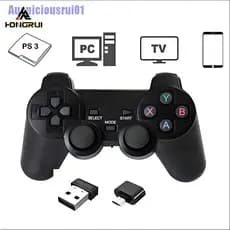 Auspiciosorui01  Controle De Jogo Sem Fio De 2.4Ghz Gamepad Para Ps3 Pc Tv