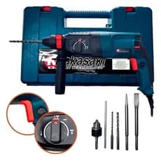 Martelete Perfurador Rompedor 960W SDS Plus 3J com Maleta, Ponteira, Talhadeira e Acessórios
