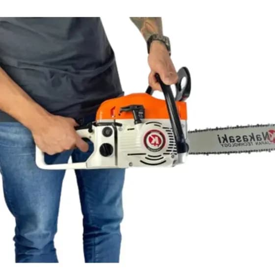 Motosserra a Gasolina Profissional 78cc Nakasaki Sabre 22” 55cm Corte Madeira Floresta