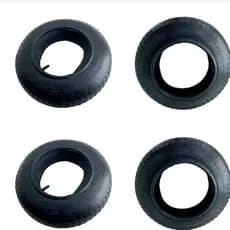 Kit 4 Pneus 3.25-8 com Câmara de Ar para Carrinho de Mão NKP Reforçado Resistência