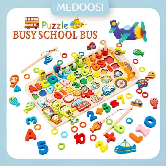 Montessori brinquedos educativos de madeira/tabuleiro matemática jogo/Letras Números/Formas Geométricas Sortidos/infanti