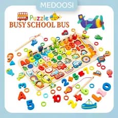 Montessori brinquedos educativos de madeira/tabuleiro matemática jogo/Letras Números/Formas Geométricas Sortidos/infanti