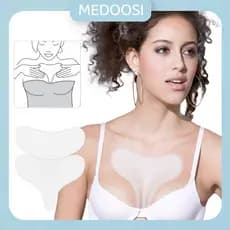 Adesivo Anti Rugas Reutilizável /Peito Reutilizável Silicone /Hidratação Autocolante Profunda Noturna,Estimula Colágeno