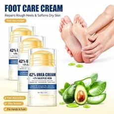 Creme para os pés/40g Ultra-Hidratante Rachados 42% Ureia + Aloe Vera - Reparo Intenso Contra Fissuras e Ressecam