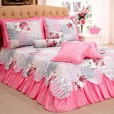 Colcha Cobre Leito Cama Casal Queen Size Kit Belize 03 Peças Envio Imediato
