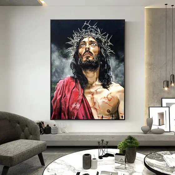 quadro decorativo Jesus Cristo 20x30 alta qualidade 4k