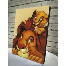 Quadro placa decorativa Rei Leão 20x30 Alta Qualidade 4k