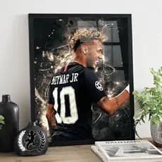 Quadro Decorativo Neymar Jr Jogador Futebol  Varios modelos Alta qualidade 60x40