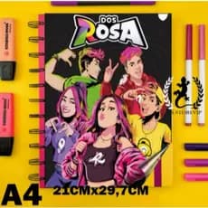 capa de caderno Emilly Vick Os Rosas 1 Adesivo A4 Alta qualidade 4k