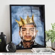 Quadro decorativo mc kevin homenagem favela mc´s  60x40 premium Alta Qualidade 4k