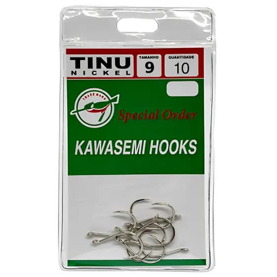 Anzol De Pesca Kawasemi Tinu Nickel - Tamanho 9 - 10 UN