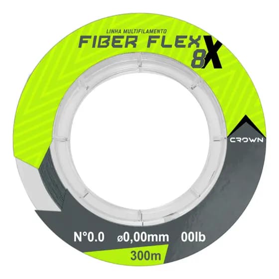 Linha De Pesca Fiber Flex Multifilamento Crown 8X 300m