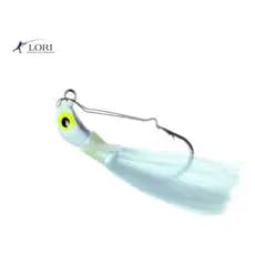 Isca Artificial Sinking Lori Jig M 12g Antienrosco Pesca Predadores Cor Branca