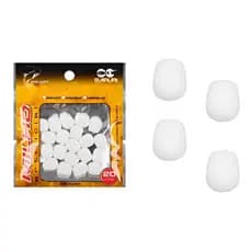 Isca Artificial Milho De Silicone Maruri 20 Unidades Cor Branco