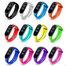 Relógio Led Digital Infantil Esportivo Silicone Cores Sortidas Revenda, Lembrancinhas e Presentes