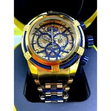 Relógio Zeus Bolt Skeleton Exclusivo Banhado Robustão Prova D'água