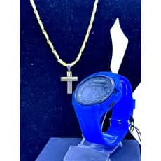 Relógio Xufeng SH0364 100% Funcional Prova D'água Pulseira Azul Destaque Absoluto + Corrente com Pingente Grátis Revenda