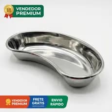 Cuba Rim Aço Inox Hospitalar Odontológica Autoclavável 750ml Estojo Bandeja Veterinária Clínica