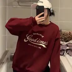 Moletom Streetwear Coreano Goodtimes Estampa Vintage Retrô