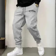 Calça Moletom Los Angeles Moda  Jogger Super Confortável  Streweear