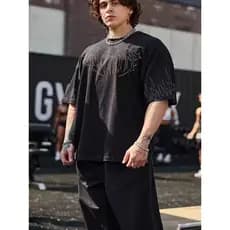 Camiseta Oversized Maromba Academia Unissex Treinos Pesado