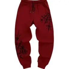 Calça Streetwear Estampa Metálica Tribal Alternativo  Moletom Flanelado