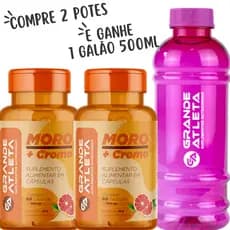 Morosil com Picolinato de Cromo 600mg  - Grande Atleta Suplementos -  Kit  2 Potes - Envio  Imediato
