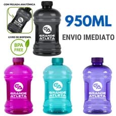 Garrafa Galão de água academia 950ml Grande Atleta - Envio Imediato  - Livre de BPA