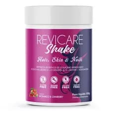 Revicare Shake: Peptídeos de Colágeno + Hialurônico, CoQ10, Biotina 300g-  Pele, Cabelos e Unhas