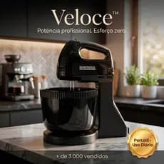 Batedeira Portátil Elétrica Alta Potência 2L Compacta Mixer Cozinha 127V / 220V