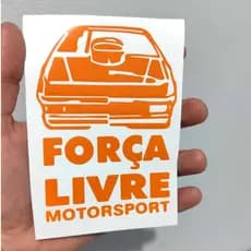 Adesivo Força Livre MotorSport para Carro - Em Recorte