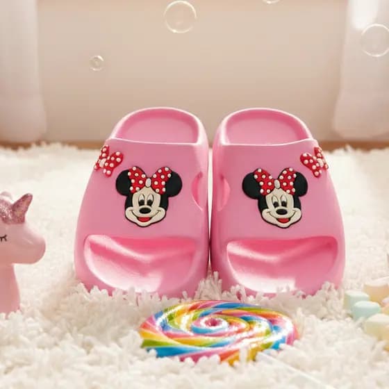 Chinelo Nuvem Slide Infantil Menina Ratinha Mouse Minnie Meigo Segura Confortável Macia Promoção