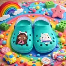 Sandália Infantil Menina Turma Da Gabby Gatinho Meiga Divertida Macia Segura Antiderrapante Promoção