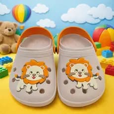 Sandália Infantil Menino Leãozinho Meigo Rei Leão Safari Fofo Leve Macio Antiderrapante Promoção