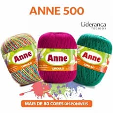 Linha Anne Círculo 500m – 100% Algodão Mercerizado para Crochê e Tricô