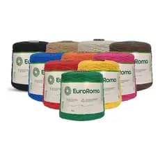 Barbante EuroRoma 1 Kg - / Nº6 / Nº8 - 1016m / 762m | Cores Variadas - Tricô / Crochê / macramê