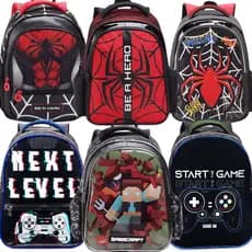 Mochila Infantil Pequena Creche Menino Escolar Homem Spider Aranha Sonic Speed Gamecraft Pré Criança