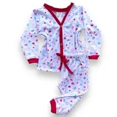 pijama infantil menina inverno botões modelo americano inverno frio blogueirinha