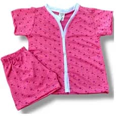 baby doll infantil menina americano botão curto