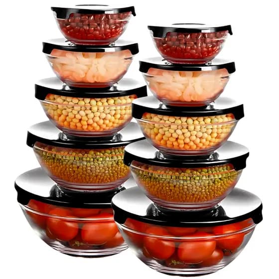Conjunto Tigela Vidro Bowl Marmita Tampa