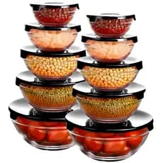 Conjunto Tigela Vidro Bowl Marmita Tampa