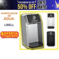 Purificador De Água Natural Bancada Parede Com Eficiência Bacteriológica Libell