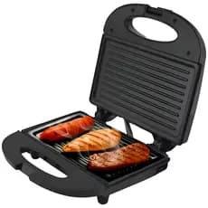 Sanduicheira Grill 2 Em 1 Kian Preta Elétrica 750w Cor Preto