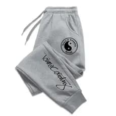 Calça Moletom Flanelado Estilo Jogger Casual Yng Yang Academia Retrô