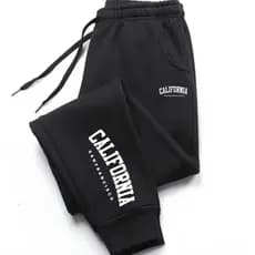 Calça Jogger Moletom Estampada Calça Flanelada Califórnia Moda Casual