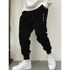 Calça Moletom Los Angeles Confortáveis Outono\ Inverno Joggers Estampada