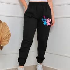 Calça Moletom Angel Lilo Feminina Algodão Super Estilo