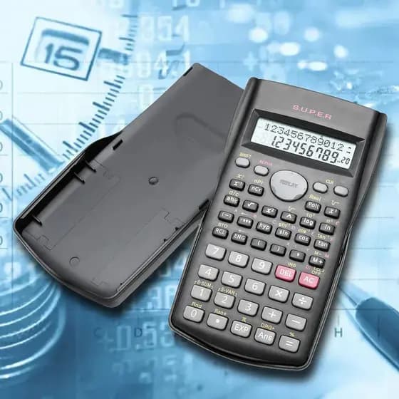 Calculadora Científica 10 + 2 dígitos 240 Funções Calculo de frações
