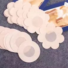Kit 100 Unidades Tapa-Seios Adesivo Invisível Protetor 7,5cm Diâmetro Ideal para Cobrir Mamilos e Auréolas