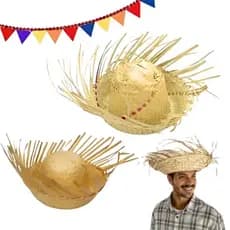 Chapéu de Palha Desfiado para Festa Junina